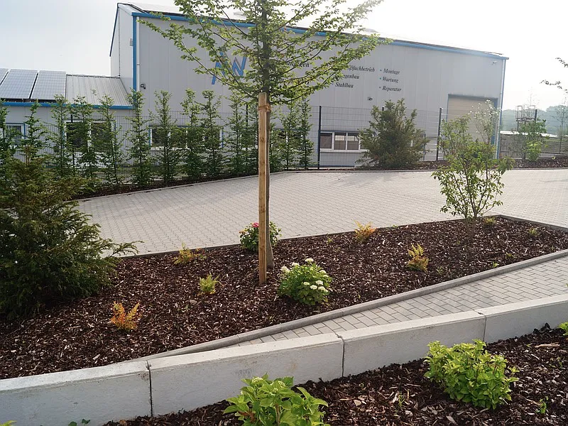 Tierarzt Geseke Vivet Bepflasterung und Bepflanzung